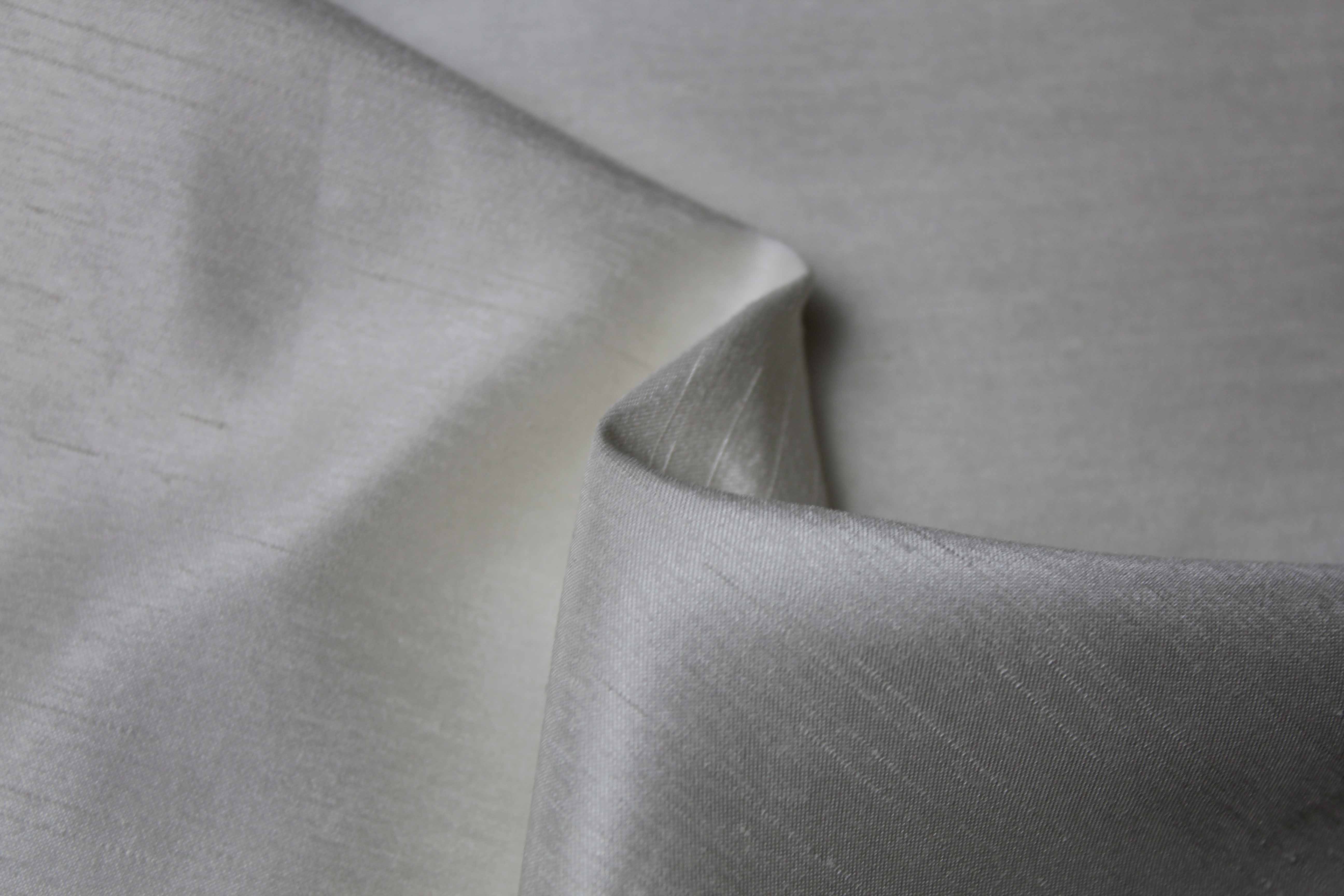 SATIN BACK SHANTUNG - 150cm WIDTH - IVORY